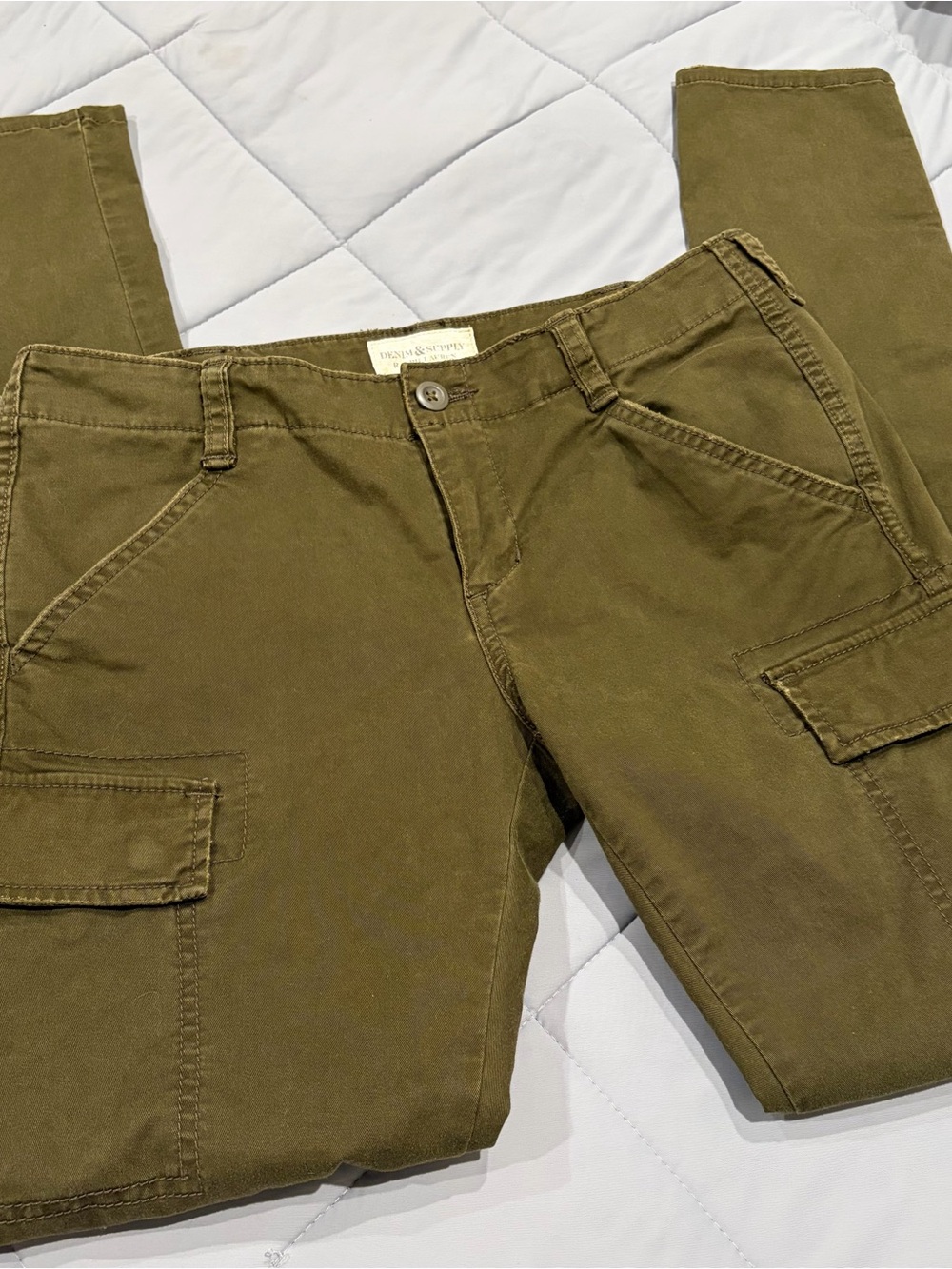 Denim & Supply Ralph Lauren Olive Skinny Cargo Pants